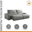 Ver imagem 2 de Sofá Retrátil e Reclinável com Catraca Blindada 290cm Palermo