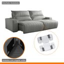 Ver imagem 7 de Sofá Retrátil e Reclinável com Catraca Blindada 290cm Palermo