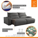 Ver imagem 6 de Sofá Retrátil e Reclinável com Catraca Blindada 290cm Palermo