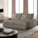 Ver imagem 1 de Sofá Retrátil e Reclinável com Catraca Blindada 200cm Mônaco