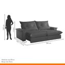 Ver mais imagens de Sofá Retrátil e Reclinável com Catraca Blindada 200cm Mônaco