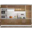 Ver imagem 1 de Cozinha Completa Glamy Roma Amadeirado Rustic Madesa