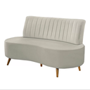 Ver imagem 2 de Sofá Decorativo 1,60m 2 Lugares Katara Veludo Bege Claro G33 - Gran Belo