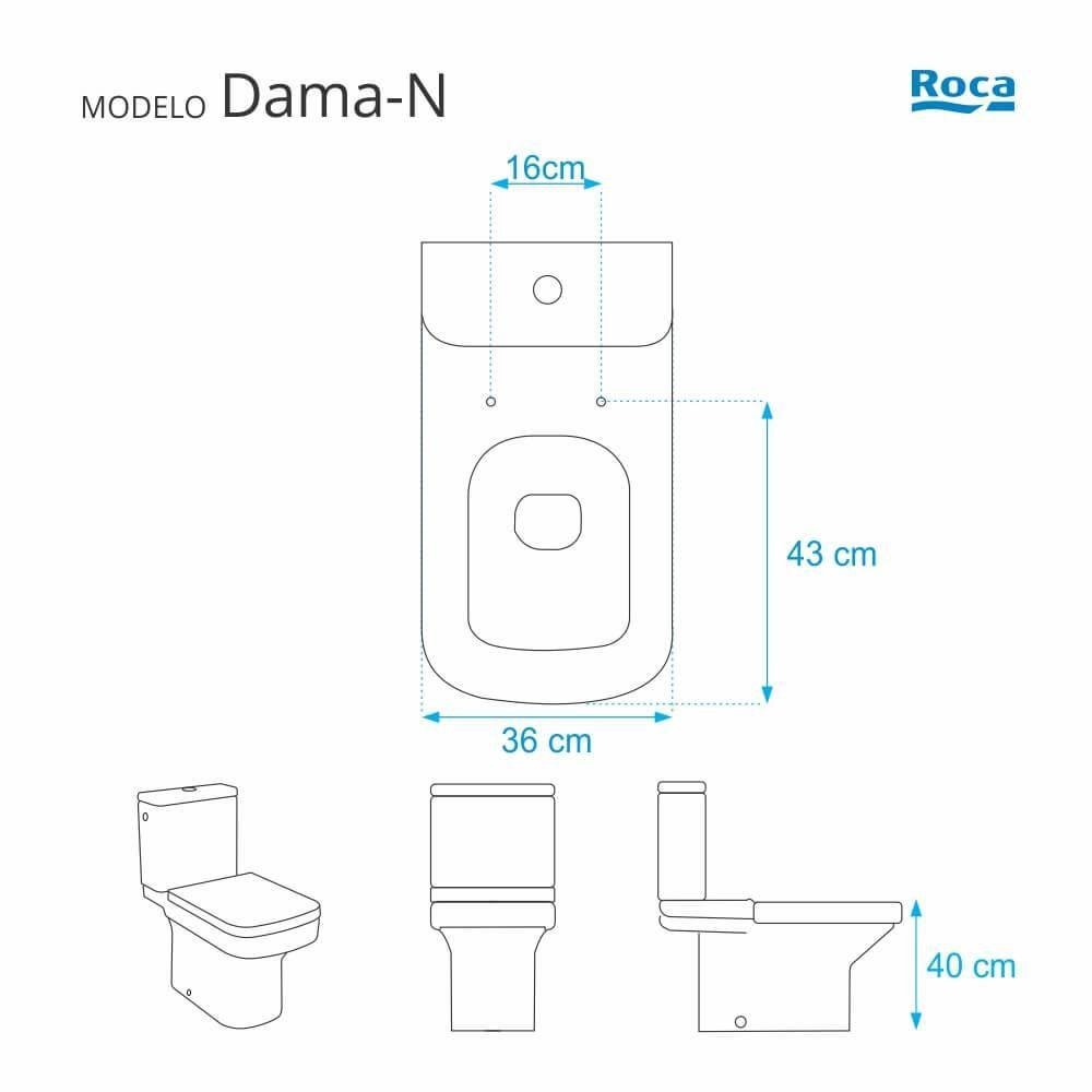 Tampa de Vaso com Amortecedor Dama-n Branco - 4