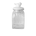 Ver imagem 3 de Kit 4 Potes Vidro Tampa Cerâmica Pássaro 1500ml Class