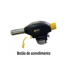 Maçarico Portátil Culinário Cozinha Recarregável C/regulagem Fertak Tools 3300 - 2