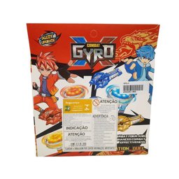 Pião de Batalha com Lançador Gyro 3 Peças Vermelho - Quanhe - 3