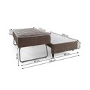 Ver imagem 4 de Cama Box c/Aux Molas Solteiro Herval Hotel Auxiliar MH1400 88