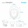 Assento Sanitario Hampton Branco para Vaso Incepa - 3