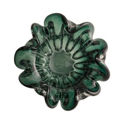 Centro de Mesa Wolff Italy de Vidro Verde Esmeralda 21cm - 3