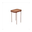 Ver imagem 1 de Mesa Lateral G Melin 70x37 Nature Pes Metal - Ofertamo