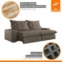 Ver imagem 4 de Sofá Retrátil e Reclinável com Catraca Blindada 210cm Porto