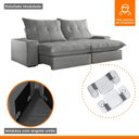 Ver imagem 7 de Sofá Retrátil e Reclinável com Catraca Blindada 210cm Porto