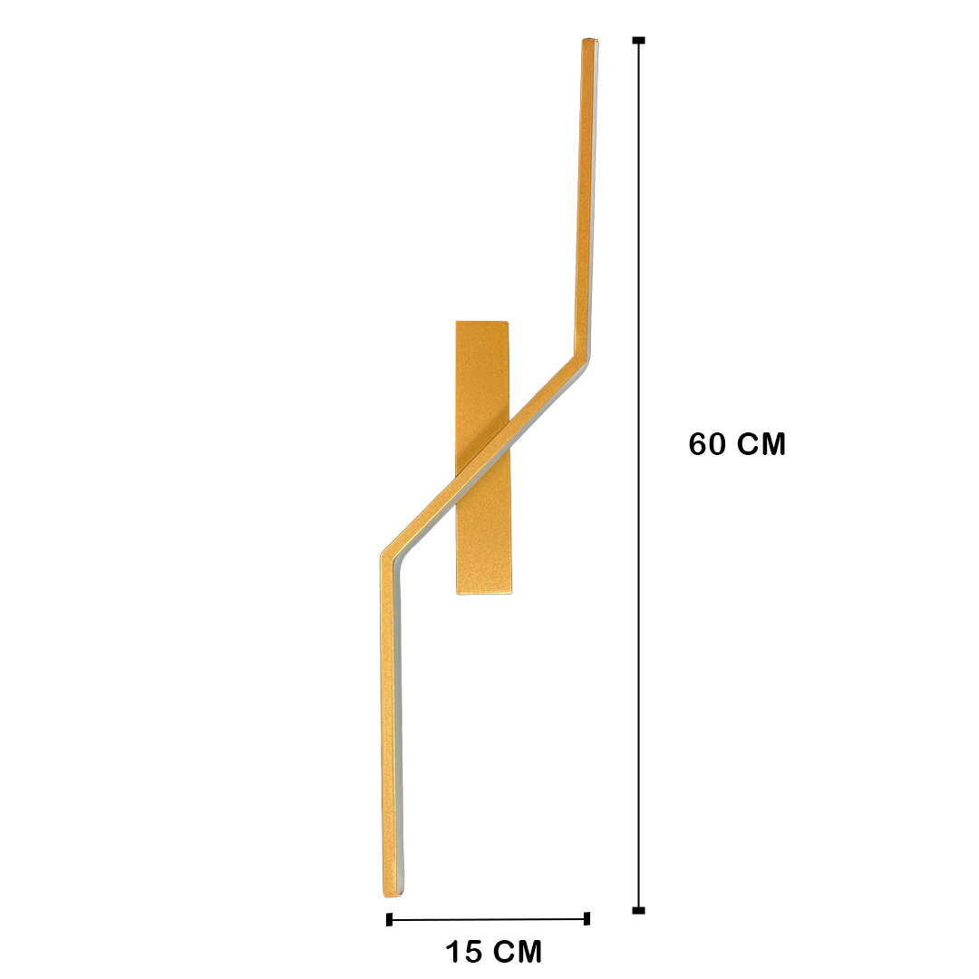 Arandela Led Annie 12w 3000k Branco Quente Ip20 Bivolt Dourado - 3