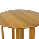 Ver imagem 6 de Mesa Bistrô Dobrável Malibu Madeira Maciça - Amêndoa/madeira