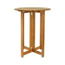 Ver imagem 1 de Mesa Bistrô Dobrável Malibu Madeira Maciça - Amêndoa/madeira