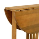 Ver imagem 4 de Mesa Bistrô Dobrável Malibu Madeira Maciça - Amêndoa/madeira