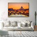Ver imagem 3 de Quadro Decorativo Moderno Paisagem Roma Com Moldura e Sem Vidro 80x120
