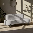 Ver imagem 6 de Sofá Orgânico 2 Lugares 150cm Argos Pés Preto Bouclé Cinza Claro - Nexta Casa