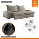 Ver imagem 7 de Sofá Retrátil e Reclinável com Catraca Blindada 230cm Porto