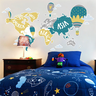 Adesivo de Parede Mapa-Múndi  Infantil com Balões-Pequeno 43x81cm - 1