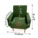 Ver imagem 1 de Capa Poltrona Sala.:verde Esmeralda