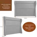 Ver imagem 5 de Cabeceira para Cama Box Casal 158cm Bono Lisa Linho Cinza - Sallar Home