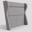 Ver imagem 3 de Cabeceira para Cama Box Casal 158cm Bono Lisa Linho Cinza - Sallar Home