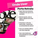 Ver imagem 5 de Porta-retrato Love em Mdf Preto, Design Moderno com Palavra Love, 3 Espaços para Fotos 10x15 Cm, Dec