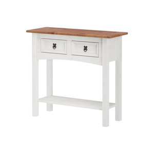 Aparador 2 Gavetas Madeira Maciça Branco