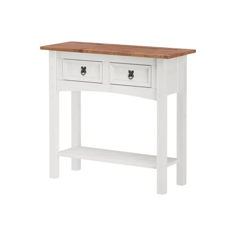 Aparador 2 Gavetas Madeira Maciça Branco