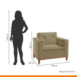 Poltrona para Sala de Estar Mônaco - 7