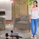 Ver mais imagens de Poltrona para Sala de Estar Mônaco