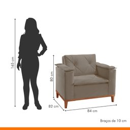 Poltrona para Sala de Estar Mônaco - 7