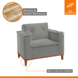 Poltrona para Sala de Estar Mônaco - 3