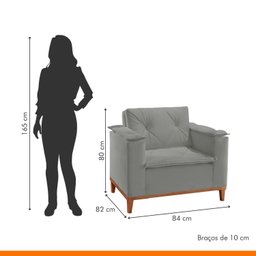 Poltrona para Sala de Estar Mônaco - 7