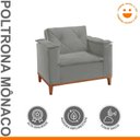 Ver imagem 2 de Poltrona para Sala de Estar Mônaco Jolie/Prata
