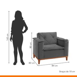 Poltrona para Sala de Estar Mônaco - 7