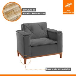 Poltrona para Sala de Estar Mônaco - 3