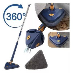 Kit Completo Limpeza: Rodo Limpeza Esfregão Triangular - 4