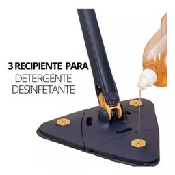 Kit Completo Limpeza: Rodo Limpeza Esfregão Triangular - 5