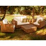 Jogo de Sofá e Poltronas Malibu com Mesa em Alumínio - Jardim, Área, Edícula, Piscina - Pedra Ferro - 11