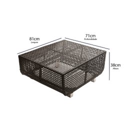 Jogo de Sofá e Poltronas Malibu com Mesa em Alumínio - Jardim, Área, Edícula, Piscina - Pedra Ferro - 6