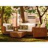 Jogo de Sofá e Poltronas Malibu com Mesa em Alumínio - Jardim, Área, Edícula, Piscina - Pedra Ferro - 9
