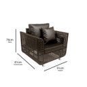 Ver imagem 5 de Jogo de Sofá e Poltronas Malibu com Mesa em Alumínio - Jardim, Área, Edícula, Piscina - Pedra Ferro