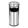 Cinzeiro Com Lixeira Para Condomínios E Empresas - Aço Inox - 1