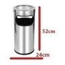 Cinzeiro Com Lixeira Para Condomínios E Empresas - Aço Inox - 2