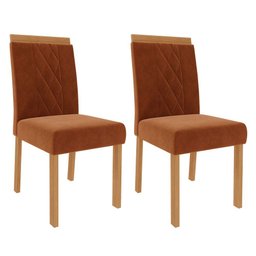 Mesa para Sala de Jantar Patricia 160 Cm com 6 Cadeiras Alice Cimol Nature/off White/madeira/terraco - 3