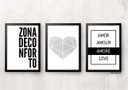 Ver imagem 1 de Kit 3 Quadros para Casa - Quarto Casal:pinus