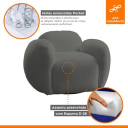 Poltrona para Sala de Estar Burgos - 4